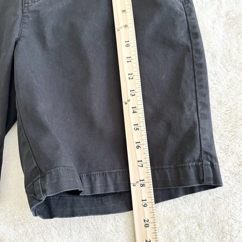 Tommy Hilfiger Shorts Womens Size 12 Black Flat Front Casual Dress Shorts